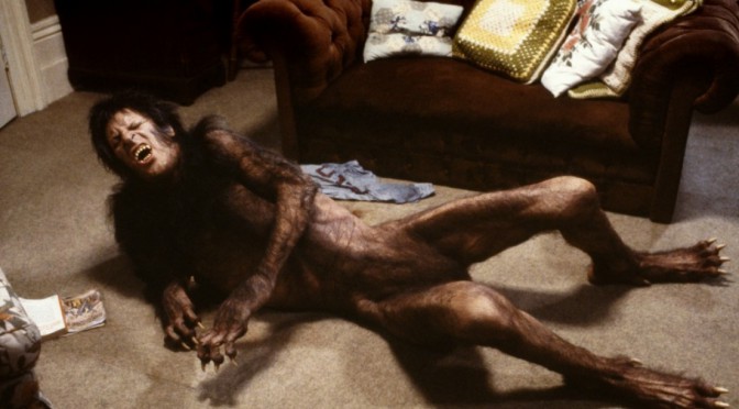 La transformación en ‘Un hombre lobo americano en Londres’