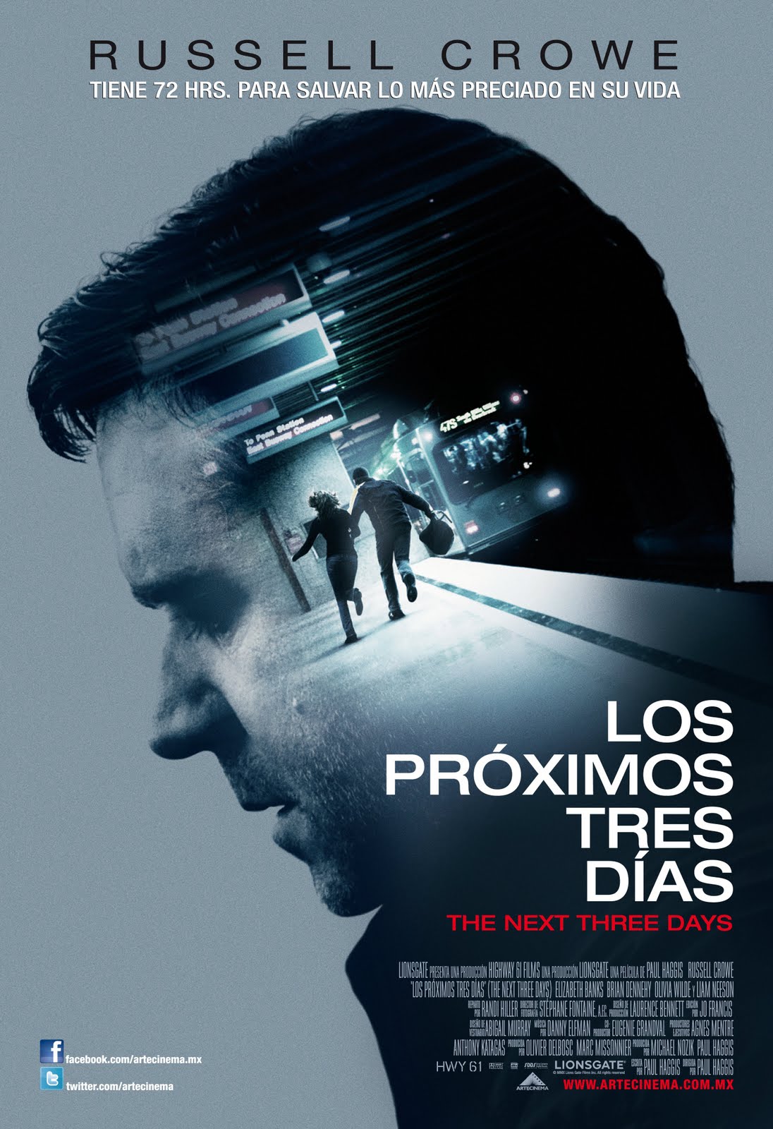 Cartel de la película Los últimos tres días, de 2010 