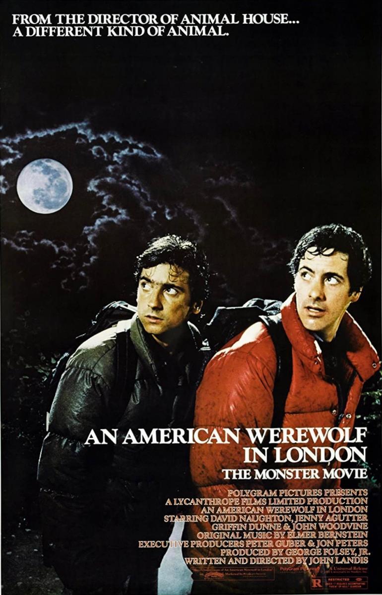 Cartel de la película Un hombre lobo americano en Londres