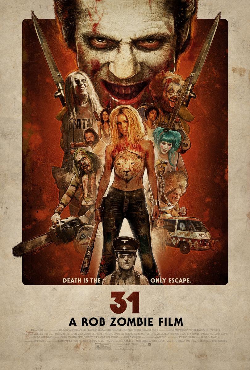 Cartel de 31, película de Rob Zombie
